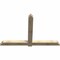 Ekena Millwork Eugene Rough Sawn Timber Gable Bracket, Douglas Fir, 84"W x 56"H x 4"D x 6"F, 16/12 Pitch GBW084X56X0406EUG00RDF - alternate 2